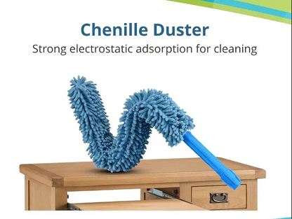 Cleaning Microfiber Duster Flexible Brush Easy Cleaning (Random Color)