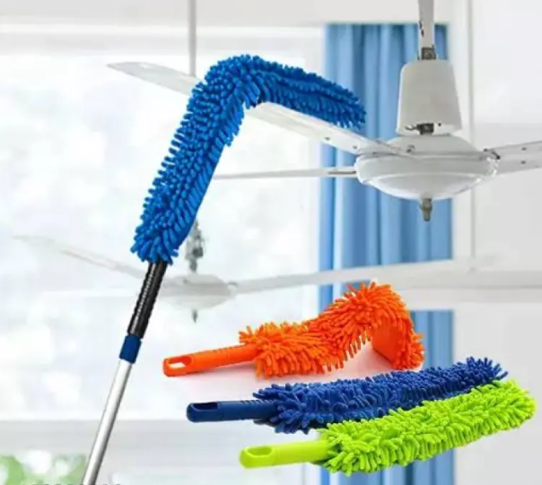 Cleaning Microfiber Duster Flexible Brush Easy Cleaning (Random Color)