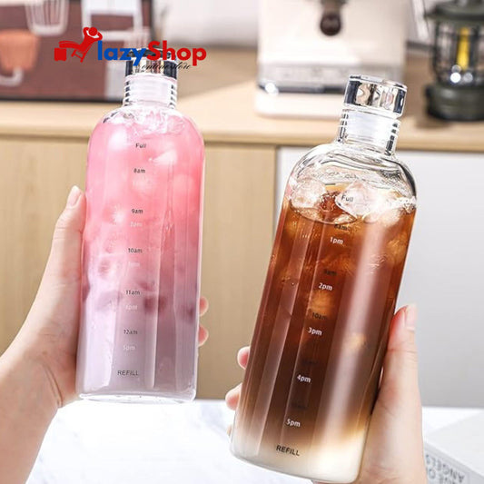 Glass Transparent Water Bottle
