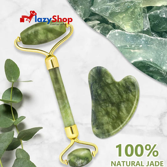 Face Roller Massager and Gua Sha Massage Tool Set