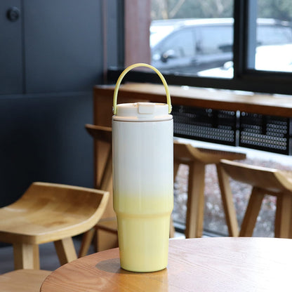 40oz Tumbler with Lid and Straw Water Bottle with Handle