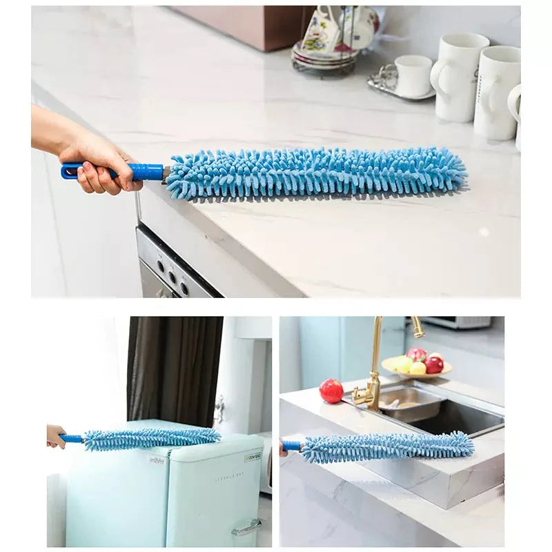 Cleaning Microfiber Duster Flexible Brush Easy Cleaning (Random Color)