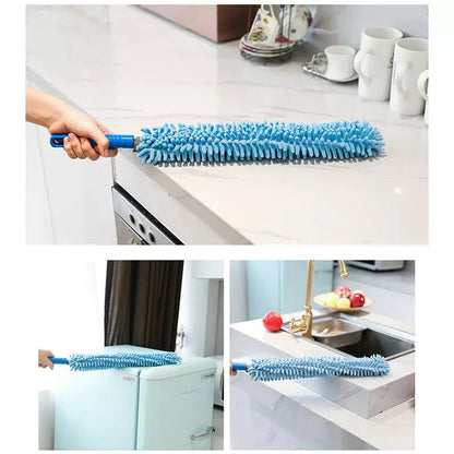 Cleaning Microfiber Duster Flexible Brush Easy Cleaning (Random Color)