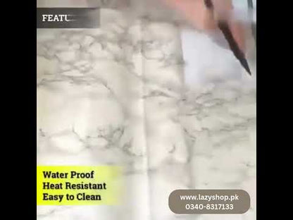 White Marble Wallpaper Peel and Stick Waterproof (60X200)