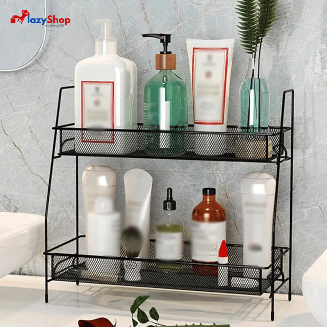Multi Functional 2 Layer Rack Metal – The Lazy Shop