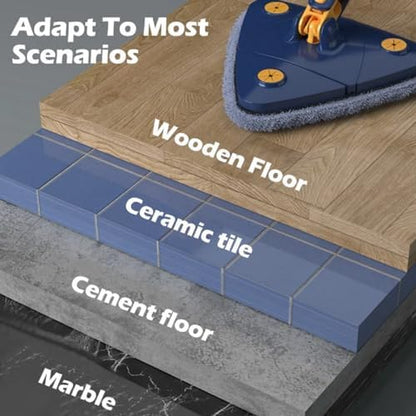 360° Rotatable Adjustable Triangle Multifunctional Cleaning Mop