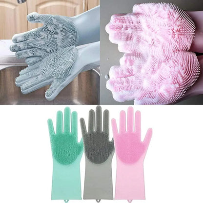 Dish Washing Silicon Hand Gloves