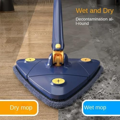 360° Rotatable Adjustable Triangle Multifunctional Cleaning Mop