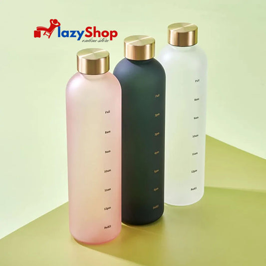 Slim Water Bottle With Time Marker