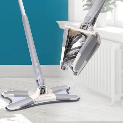 360 Microfiber X Shape Mop For Floor Cleaning